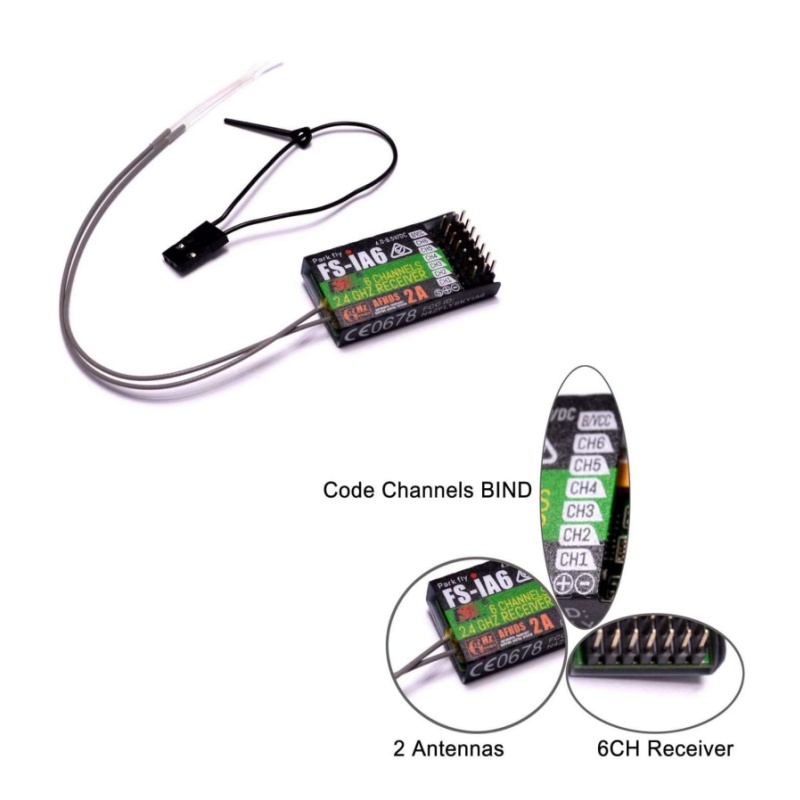 Drone Racing Battery - Flysky FS-IA6 récepteur 6CH double antenne