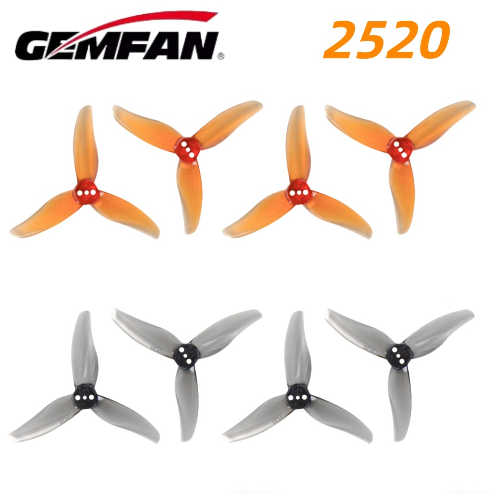 Drone Racing Propeller - 4 paires d'hélices Gemfan Hurricane 2520