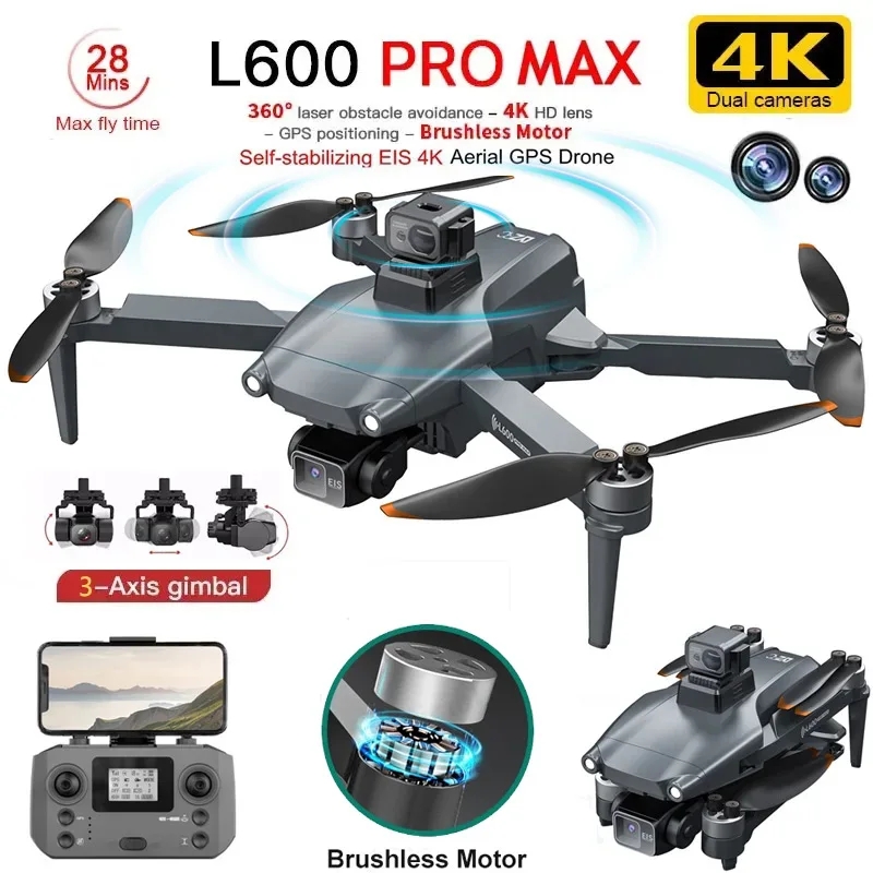 Drone Racing Camera - Drone GPS professionnel L600 PRO MAX