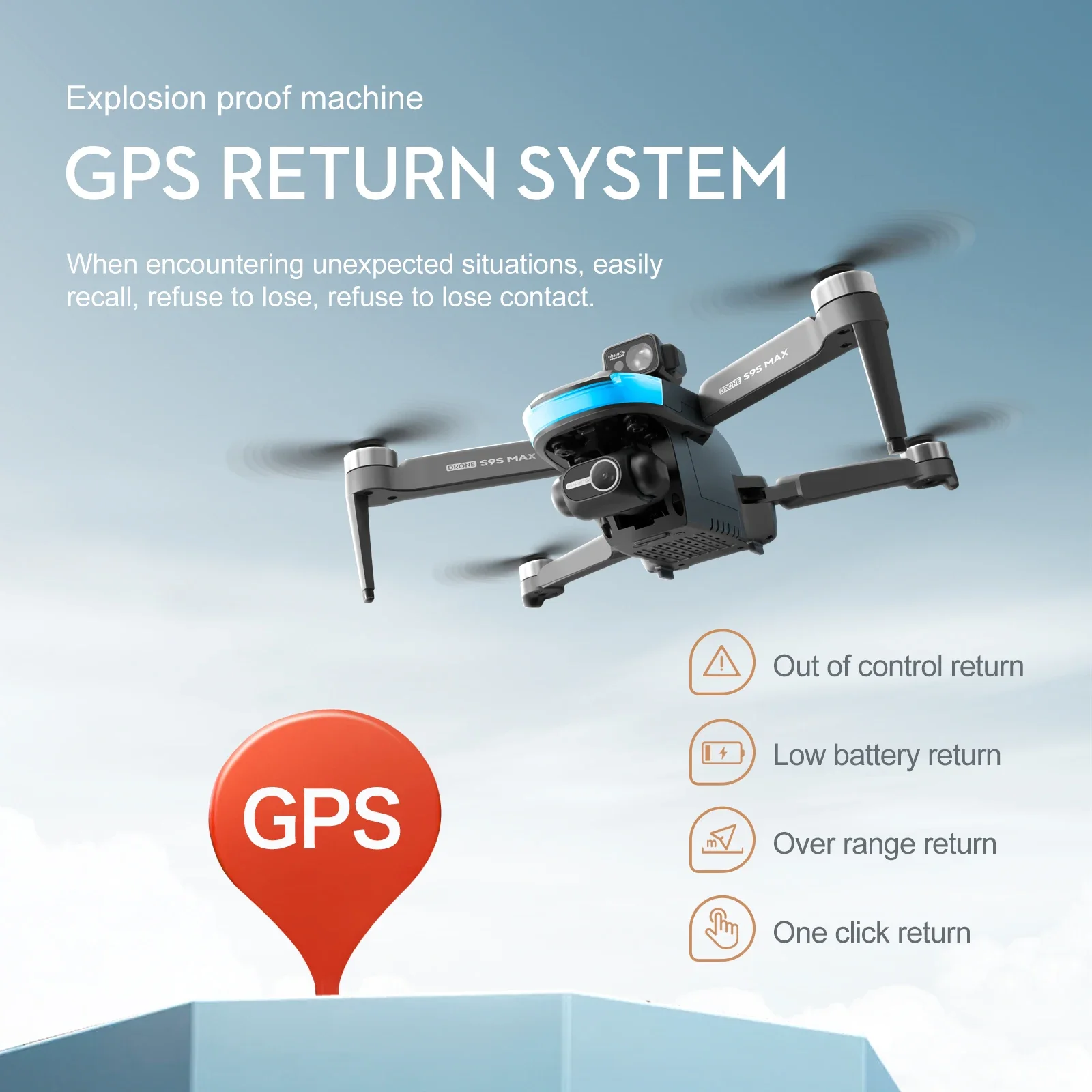 Nouveau S9S MAX MINI Drone 4K  - Drone Racing Camera avis et prix