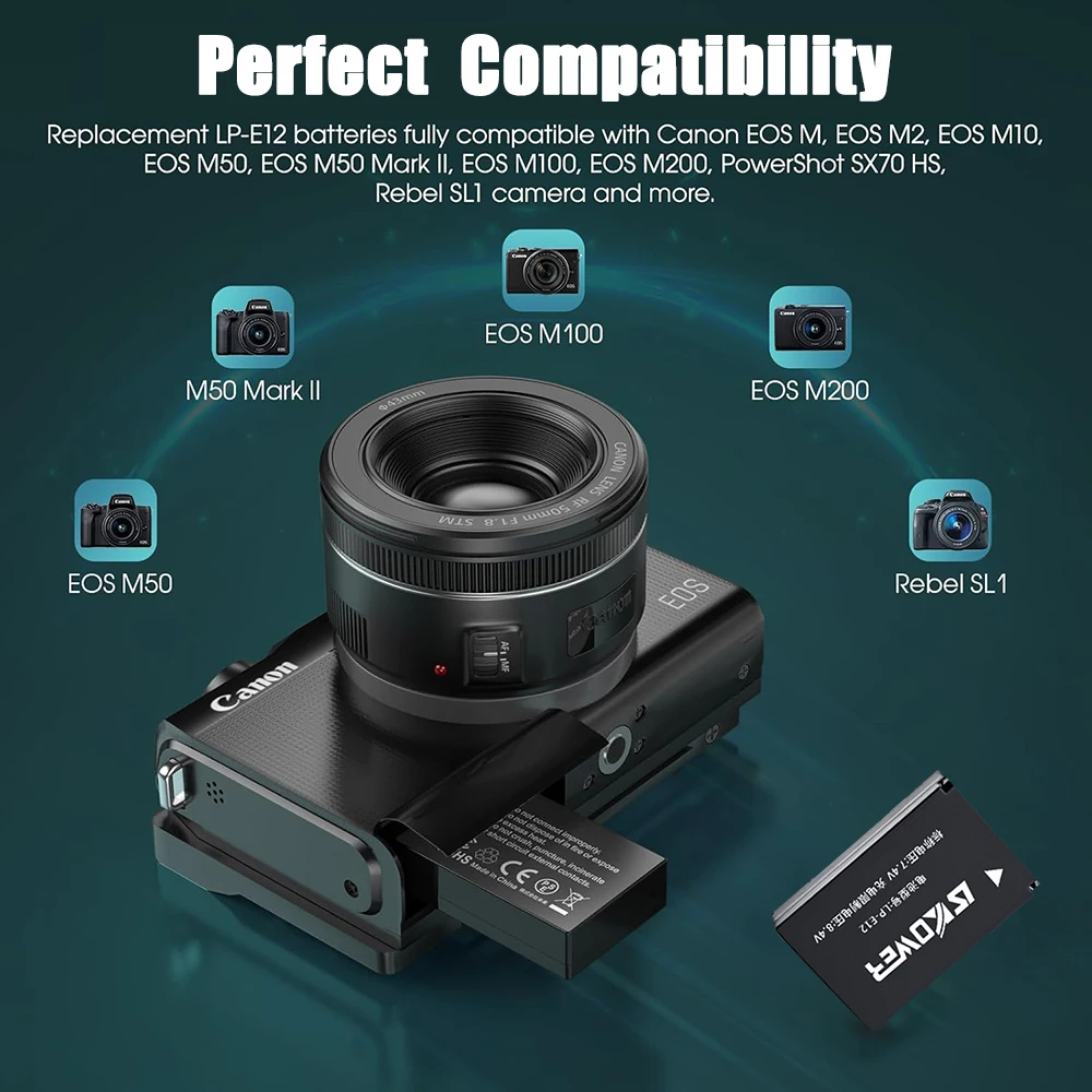 Nouvelle batterie d'appareil p - Canon Camera Eos M50 Mark Ii avis et prix