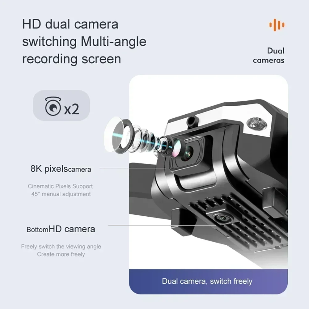 Drone G6 Pro 8K à double camér - Drone Racing Camera avis et prix